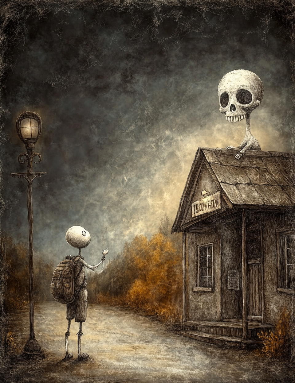 Midjourney V 6.1 Prompts for DUAL Ghost and Monsters Pages and Cards