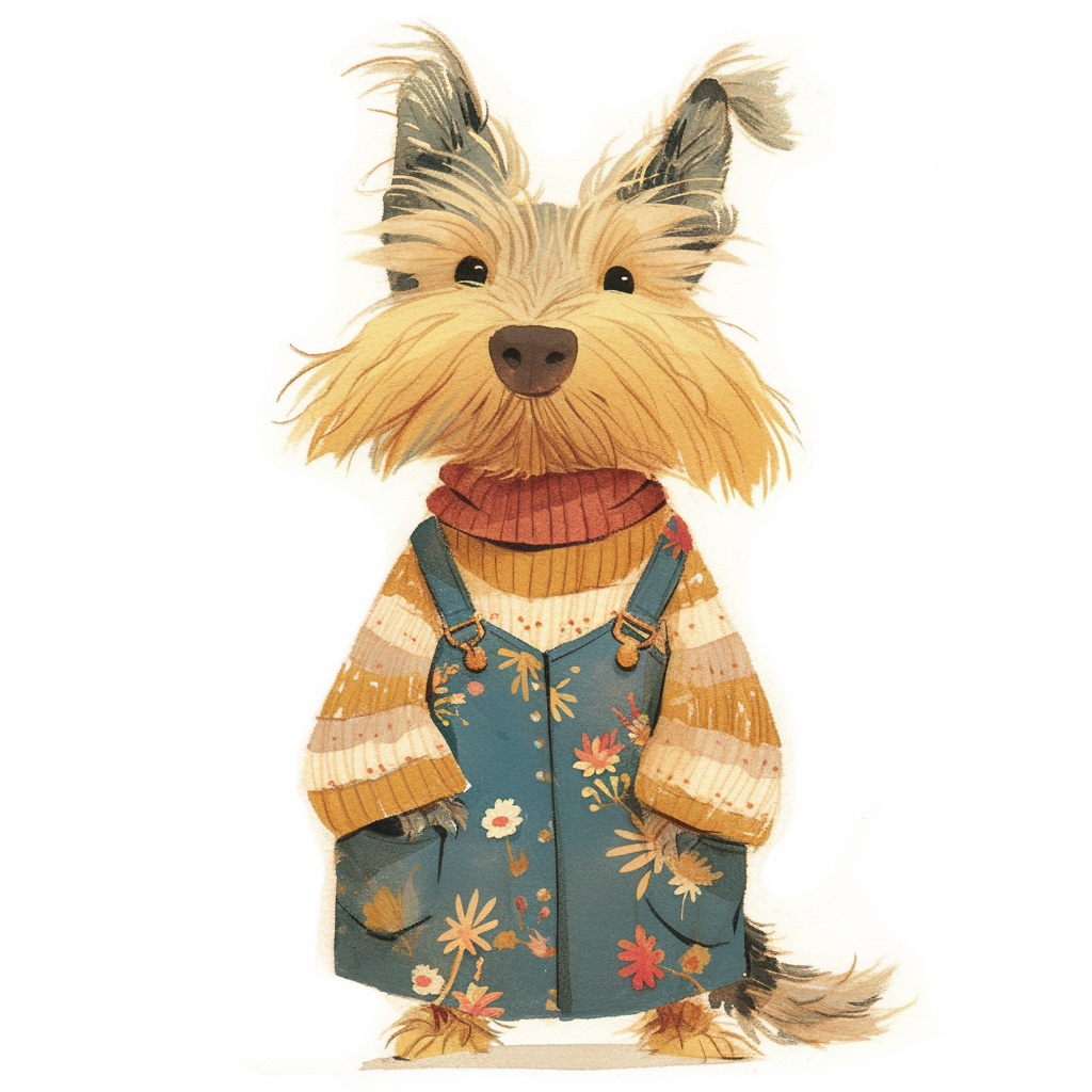 Yorky Midjourney Guide PDF For Cottage Floral Dressed Animals