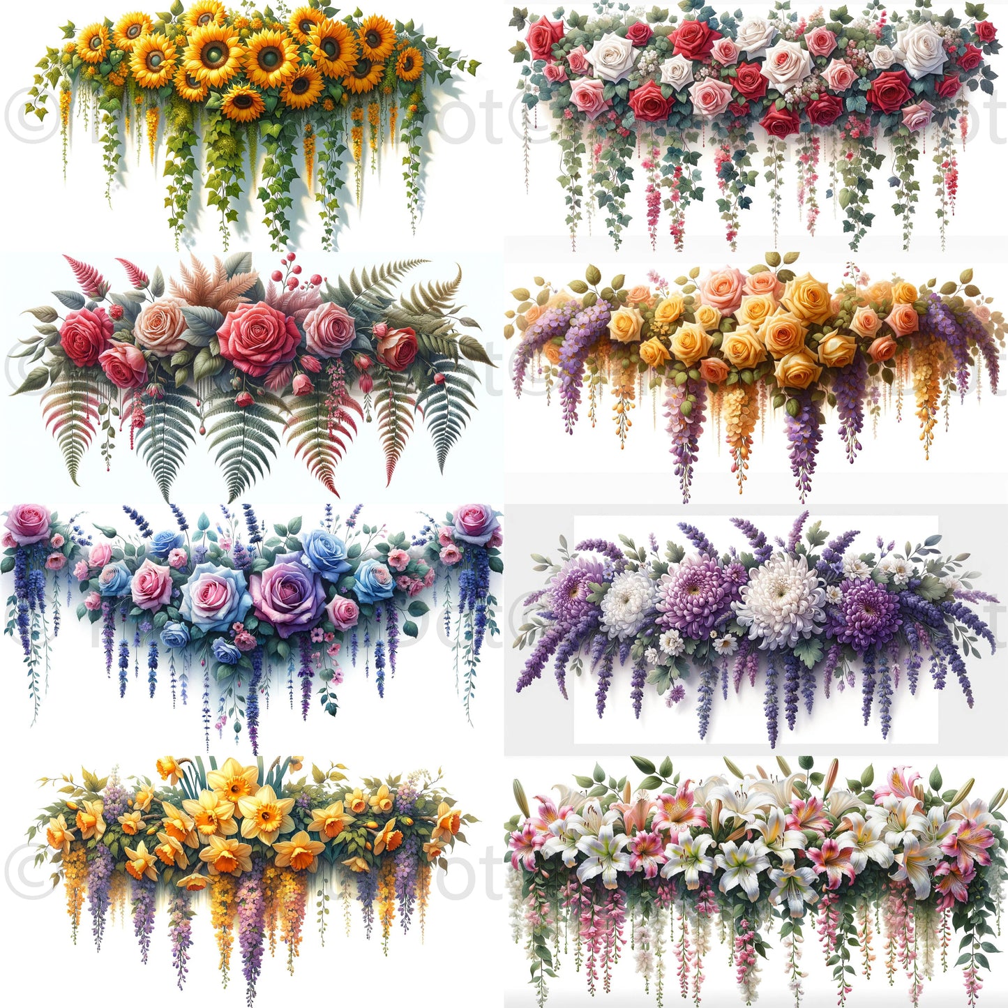 DALLE 3 DALLE Prompts for Floral Flower Garlands