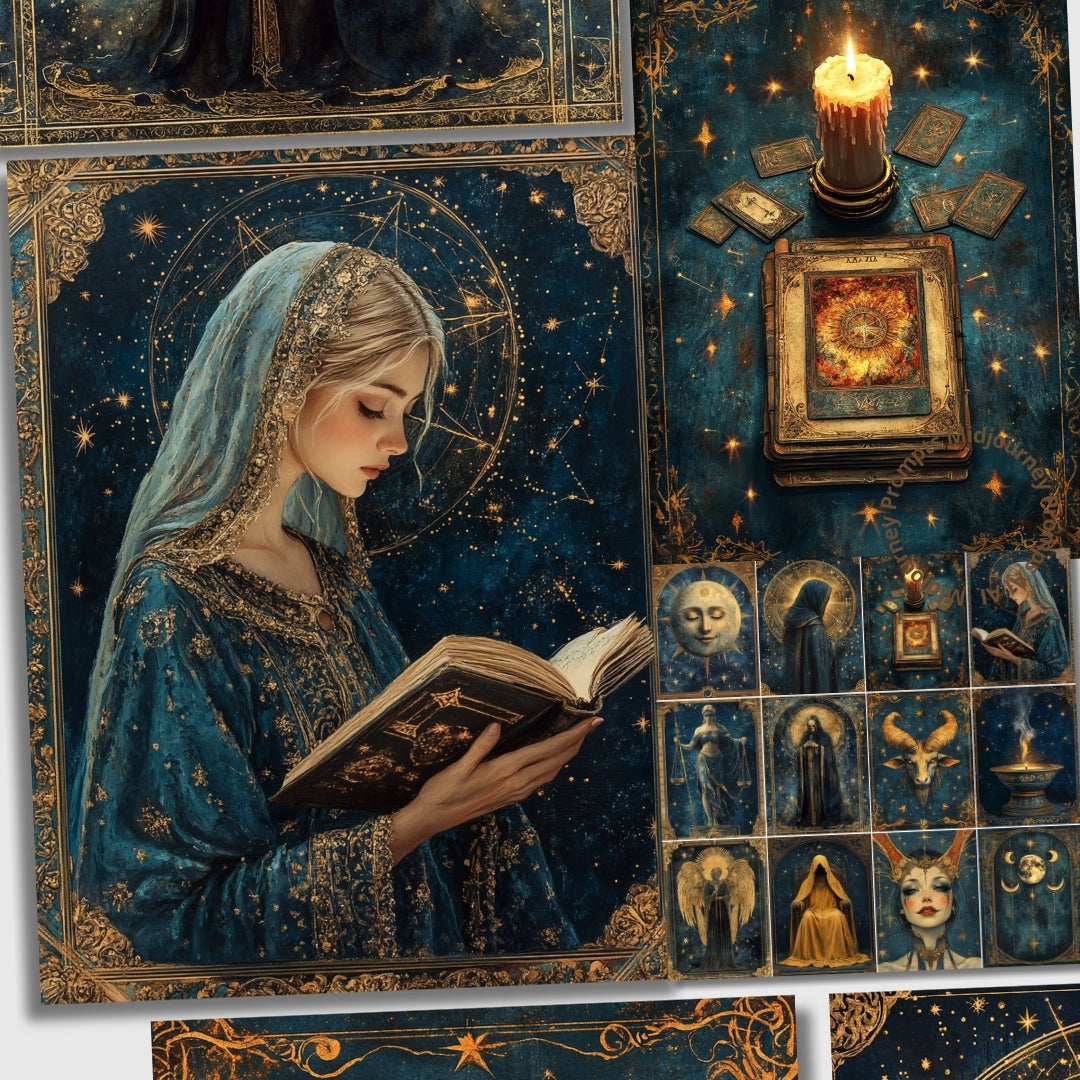 Midjourney Prompts for Fortune Teller Mystical Ephemera