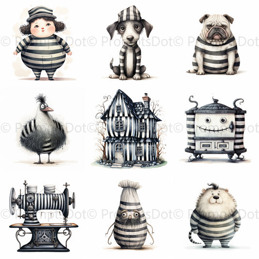 Funny Characters Gothic Childrens Books Midjourney Prompt Commercial Use