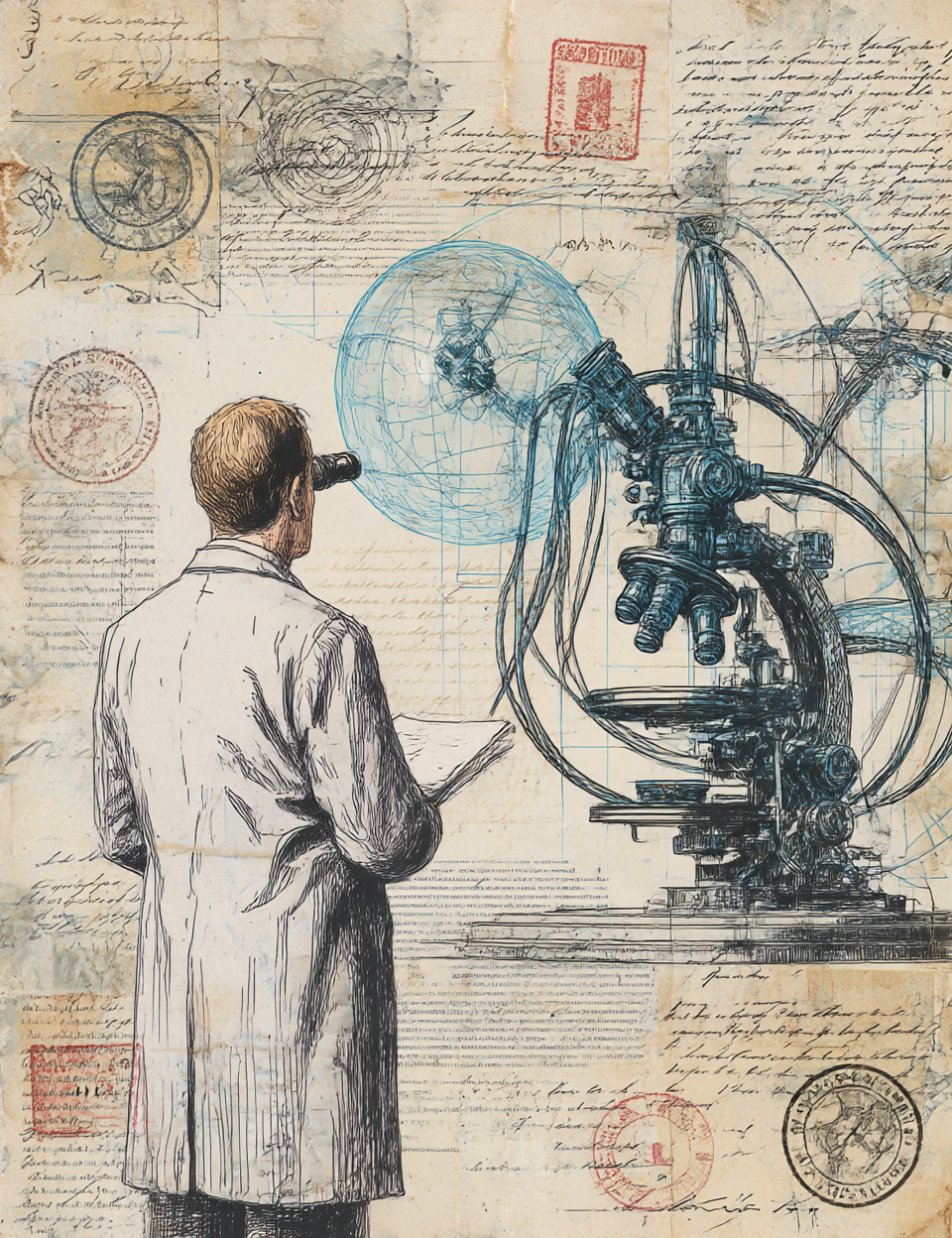 Midjourney V 7 Prompts for Futuristic Technical Junk Journal Pages