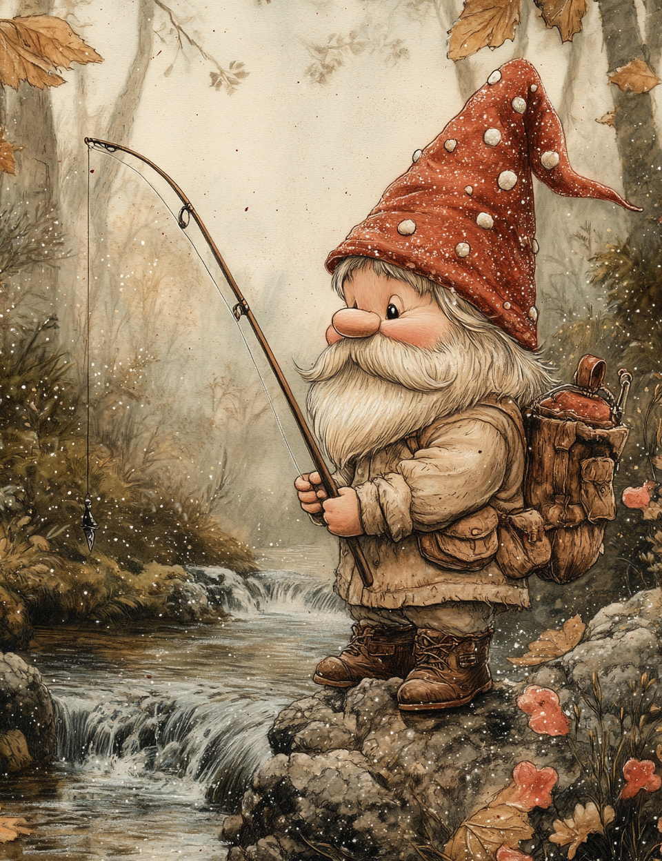 Midjourney V 6.1 Prompts for Gnome Life Junk Journal Pages
