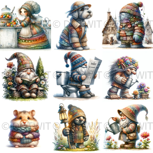 Whimsical Creatures and Gnomes DALLE3 DALLE Prompt