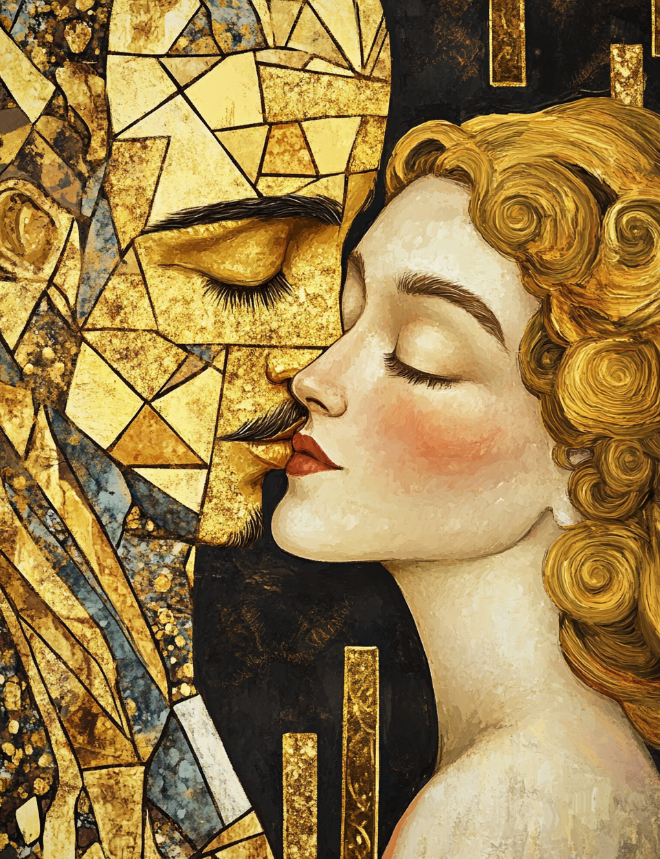 Midjourney V 6.1 Prompts for Golden Art Nouveau Junk Journal