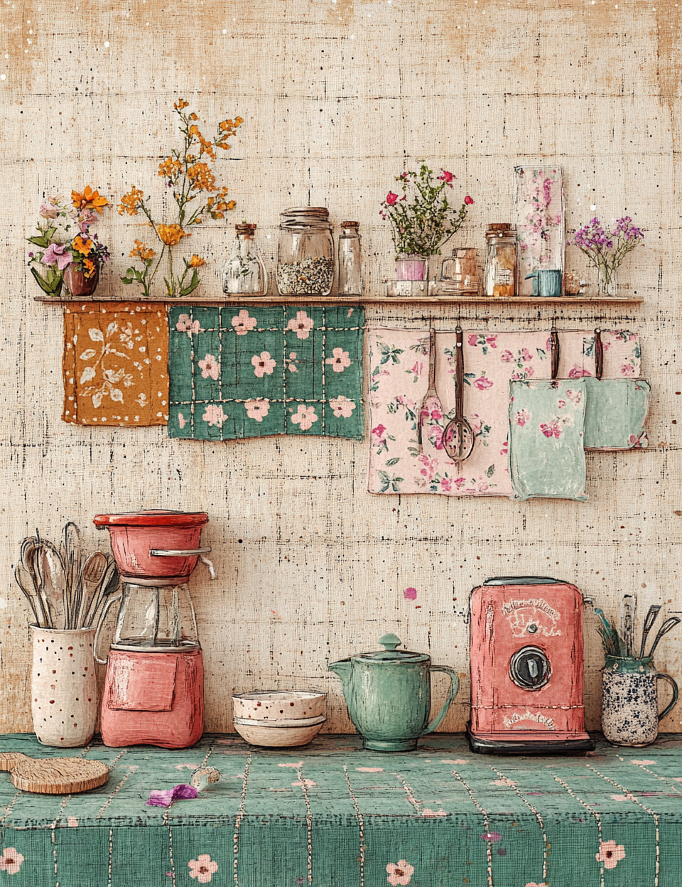 Midjourney V 6.1 Prompts for Golden Hair Cozy Cottage Storybook