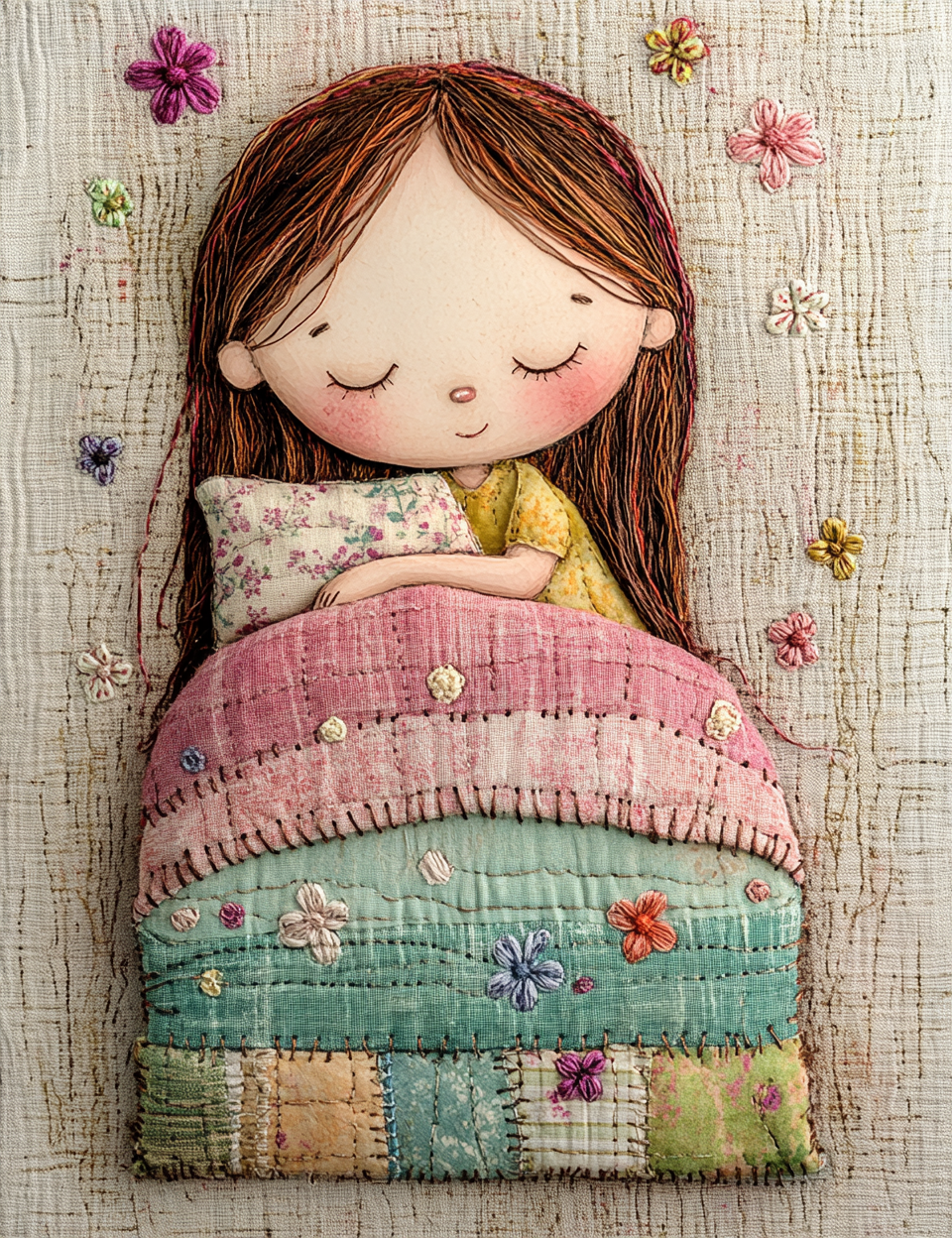Midjourney V 6.1 Prompts for Golden Hair Cozy Cottage Storybook