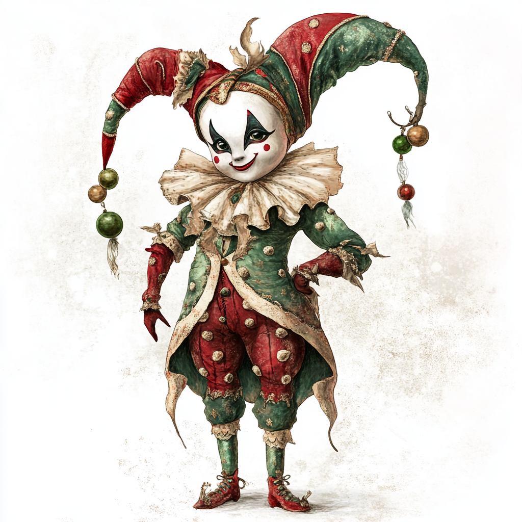 Midjourney Prompts for Baroque Theater Christmas Characters