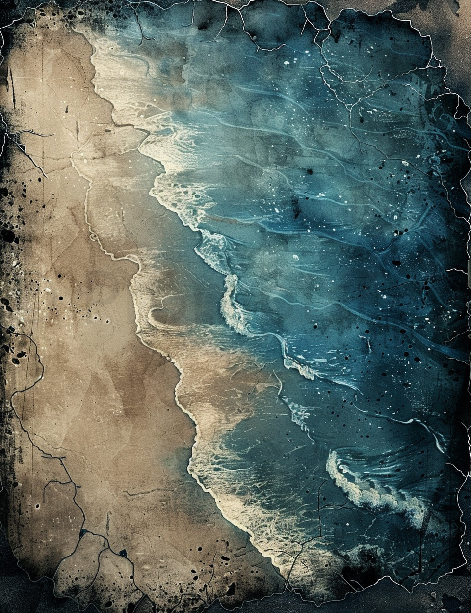 ocean Midjourney Prompts For Gothic Framed Junk Journal Pages