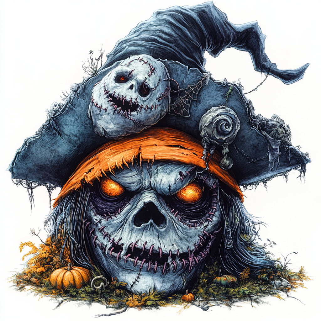 Midjourney Guide PDF For Halloween Heads And Hats Monsters