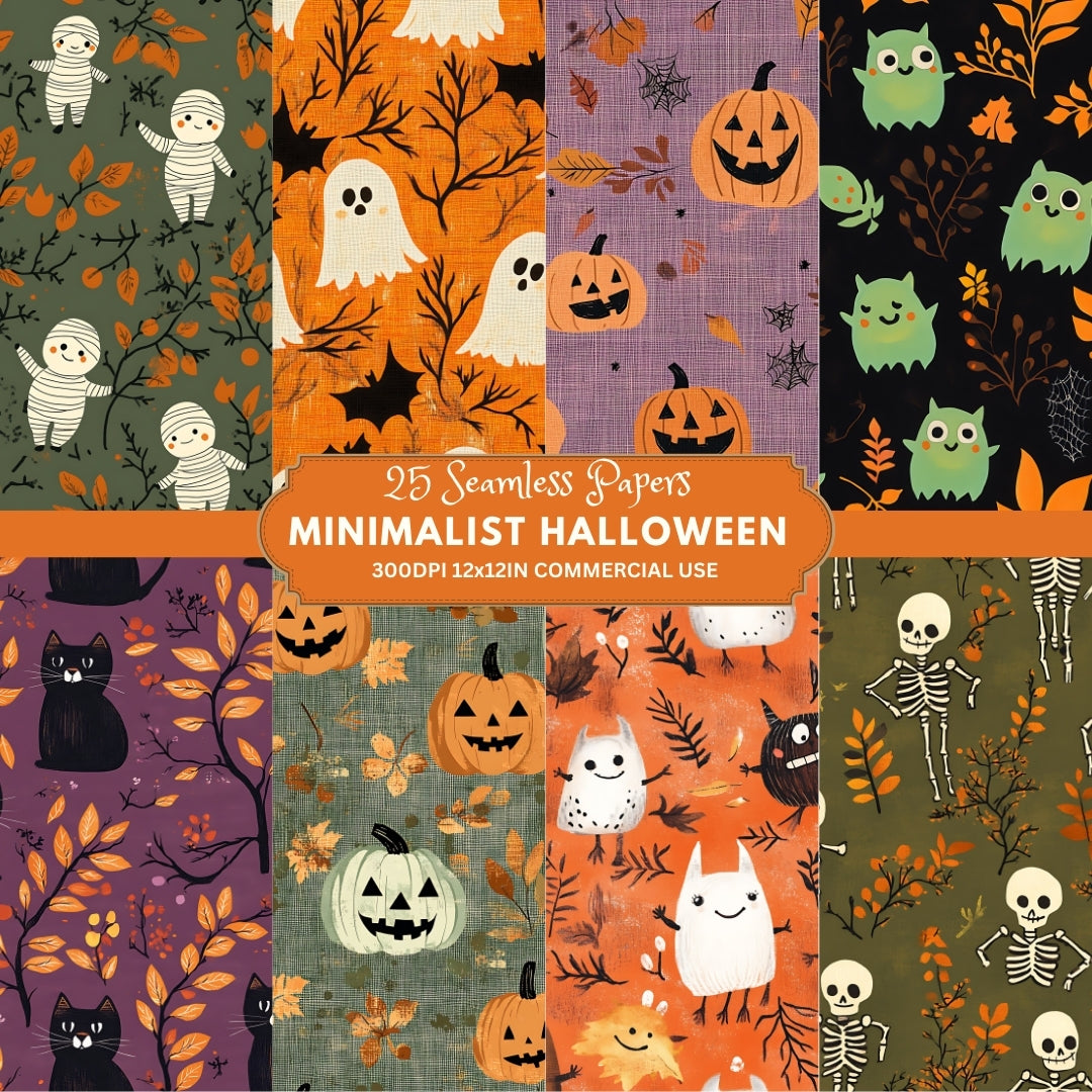 25 Halloween Seamless Papers