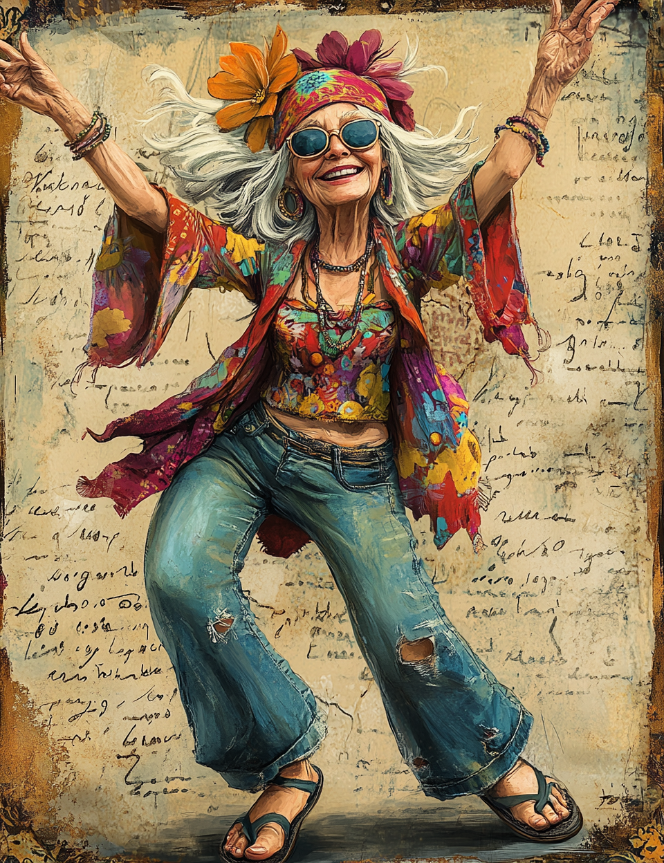 Hippie Funny Characters Junk Journals Midjourney Guide