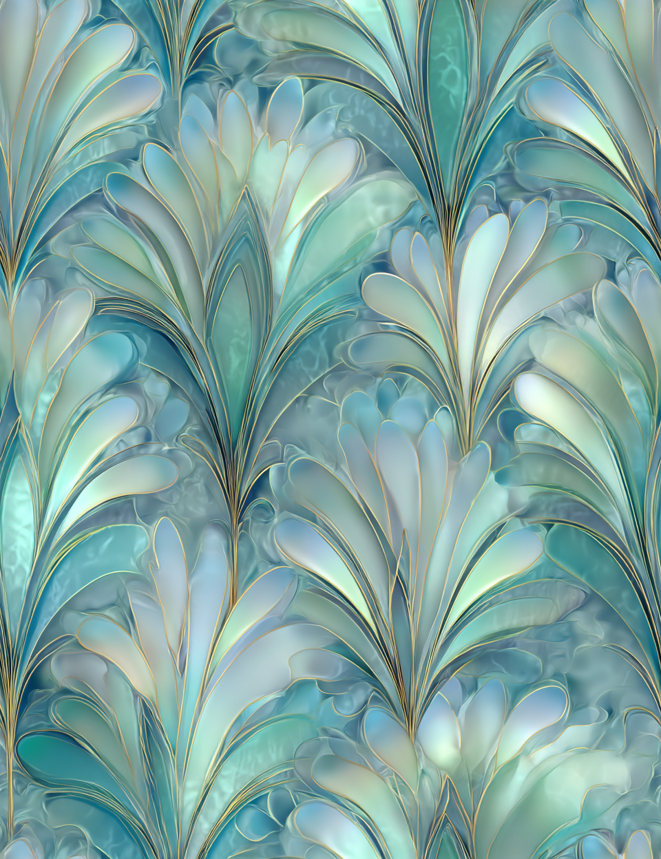 Midjourney V 7 Prompts for Icy Blue Seamless Pastel Patterns