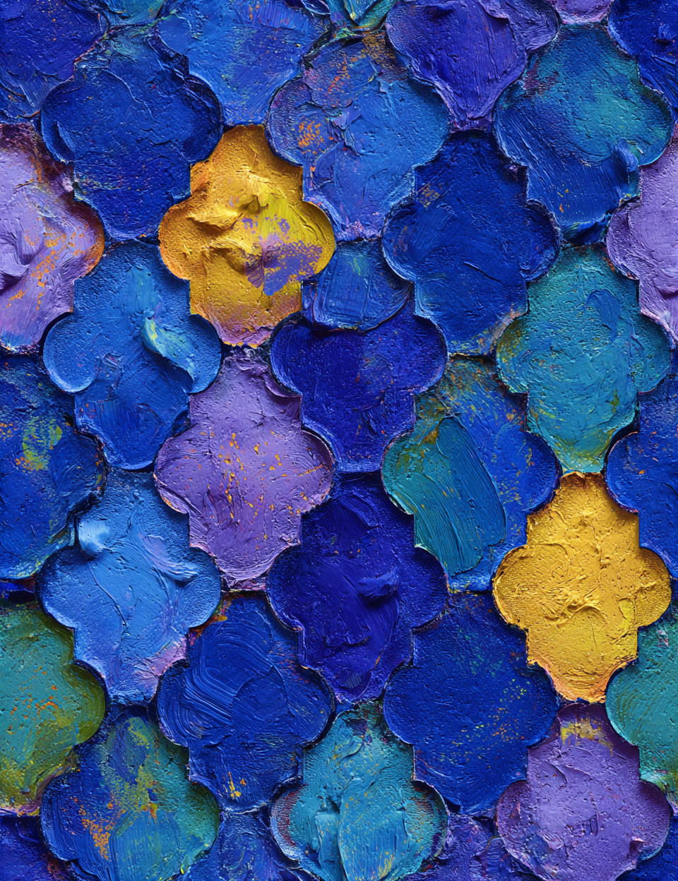 Midjourney V 7 Prompts for Impressionist  Blue Sky Seamless Patterns