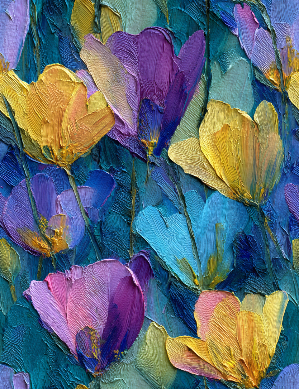 Midjourney V 7 Prompts for Impressionist  Blue Sky Seamless Patterns