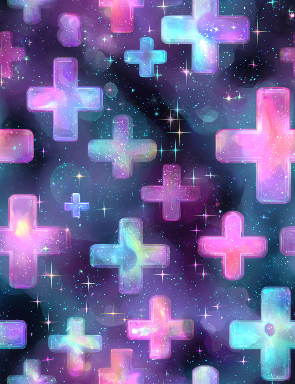 Midjourney V 7 Prompts for Iridescent Purple Seamless Pastel Patterns