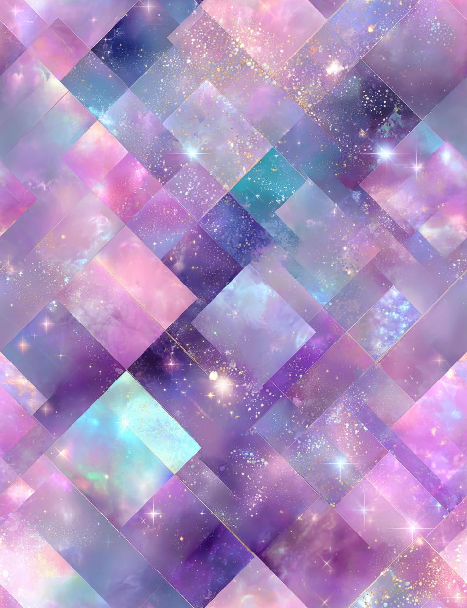 Midjourney V 7 Prompts for Iridescent Purple Seamless Pastel Patterns