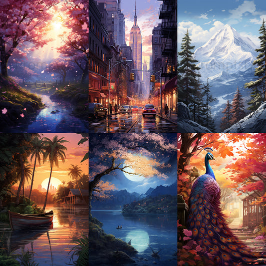 Midjourney Prompt Landscape Posters Cities Postcards And Art Commercial Use