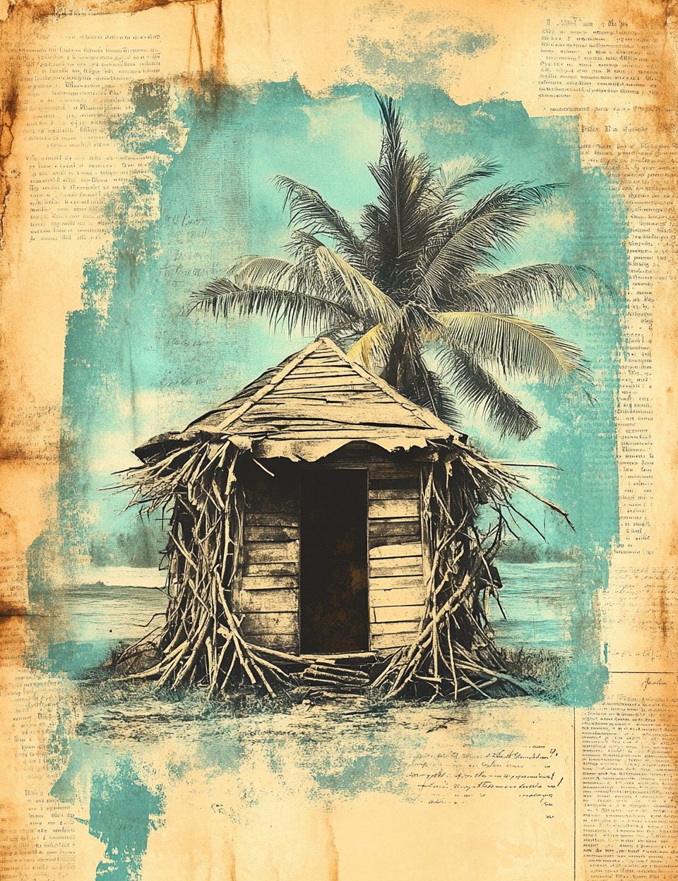 Midjourney V 6.1 Prompts for Letters of Castaway Junk Journal