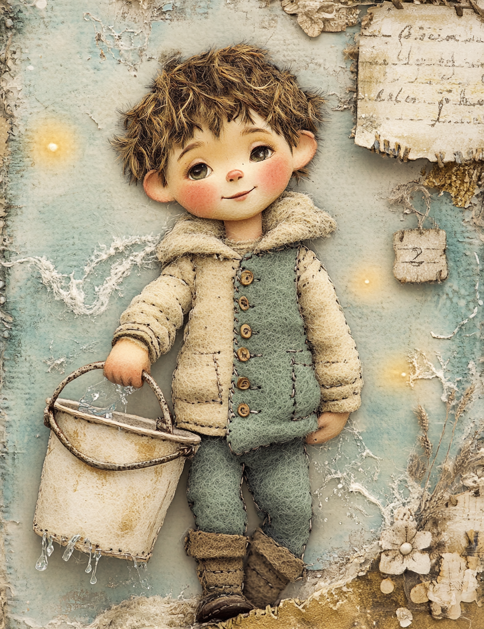 Midjourney V 6.1 Prompts for Little Prairie Storybook Life Pages