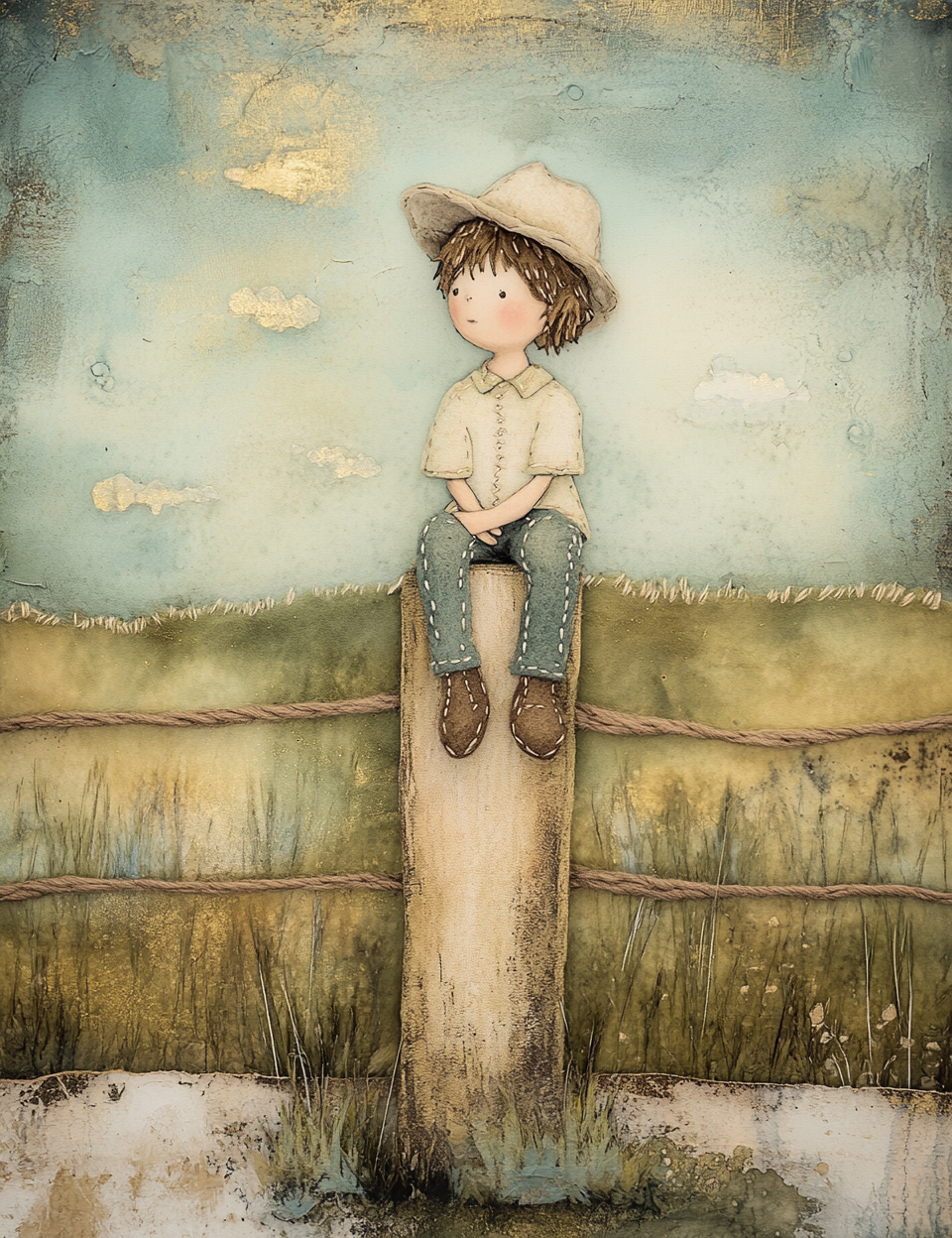 Midjourney V 6.1 Prompts for Little Prairie Storybook Life Pages