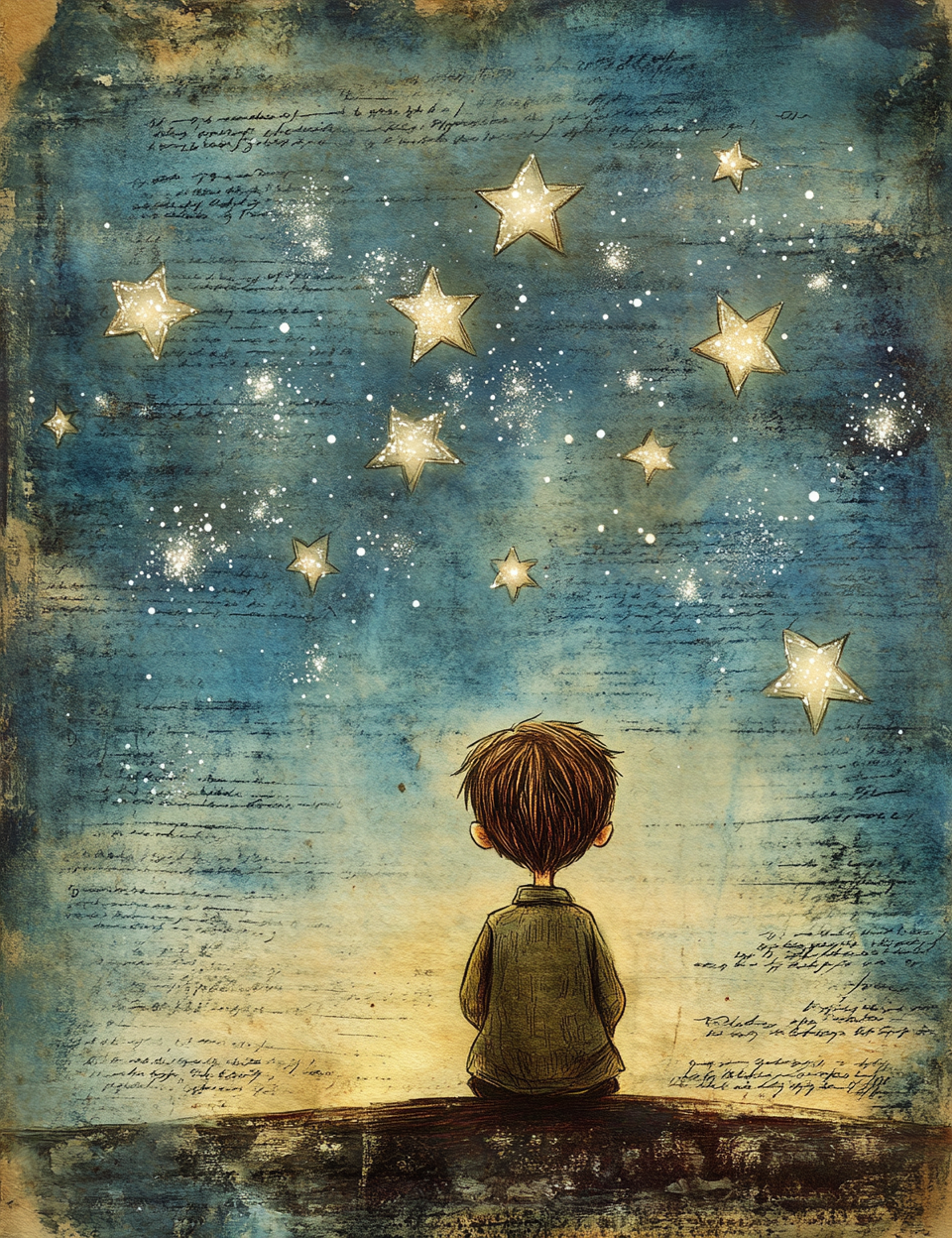 Midjourney v6 Prompts for Little Star Wanderer Junk Journal Kit