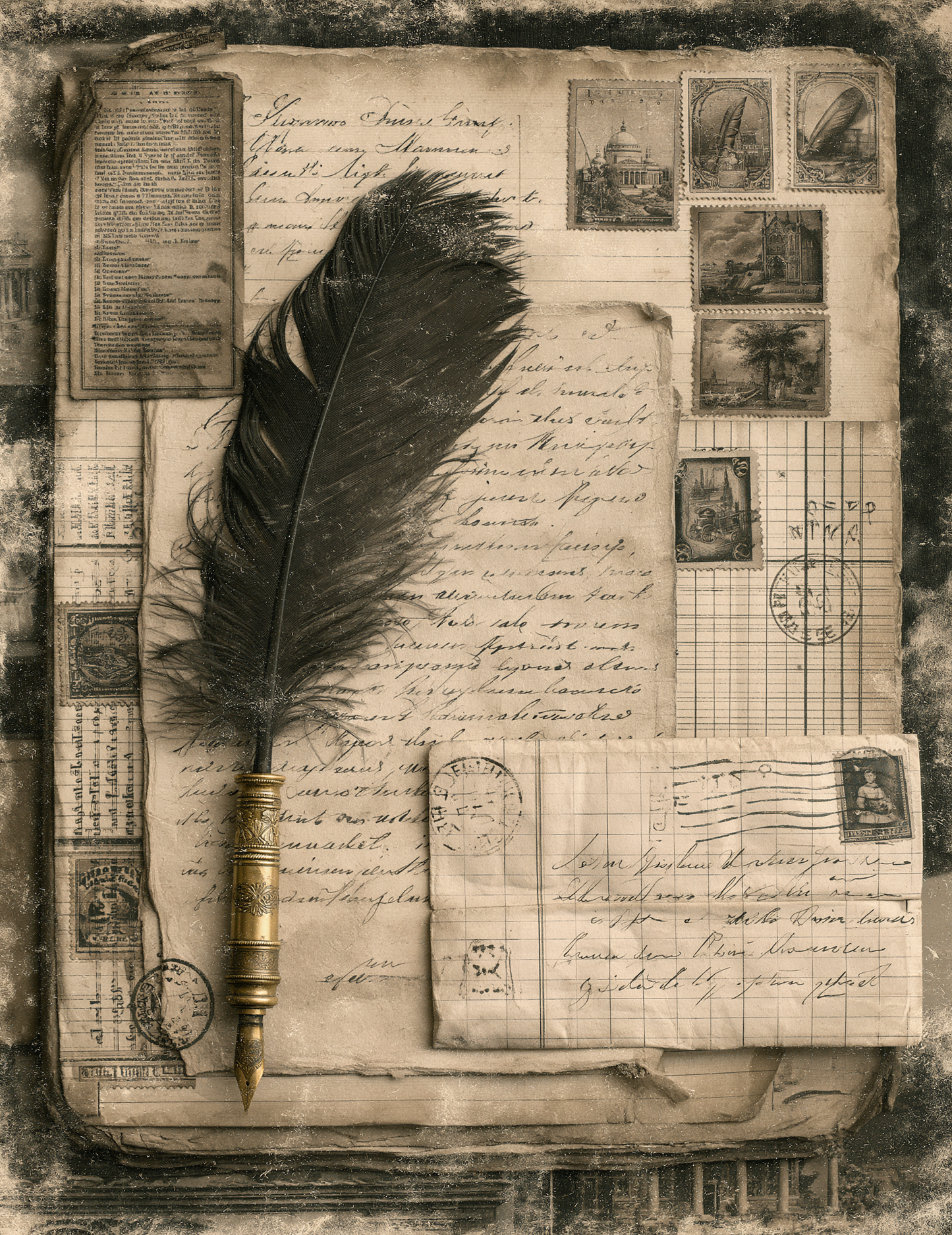Midjourney V 8.1 Prompts for Love Letters in War Time Napoleon Inspired Pages