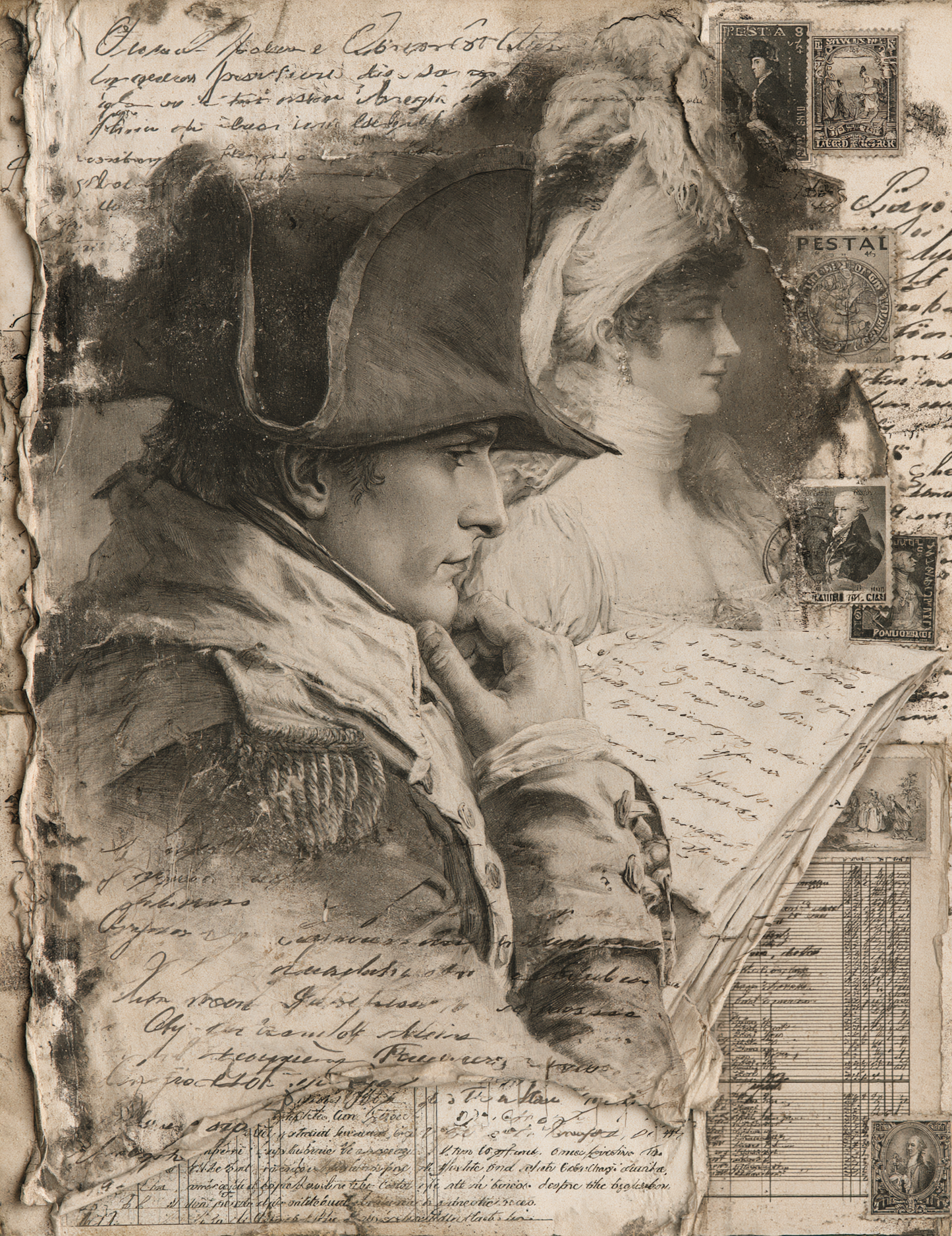 Midjourney V 8.1 Prompts for Love Letters in War Time Napoleon Inspired Pages