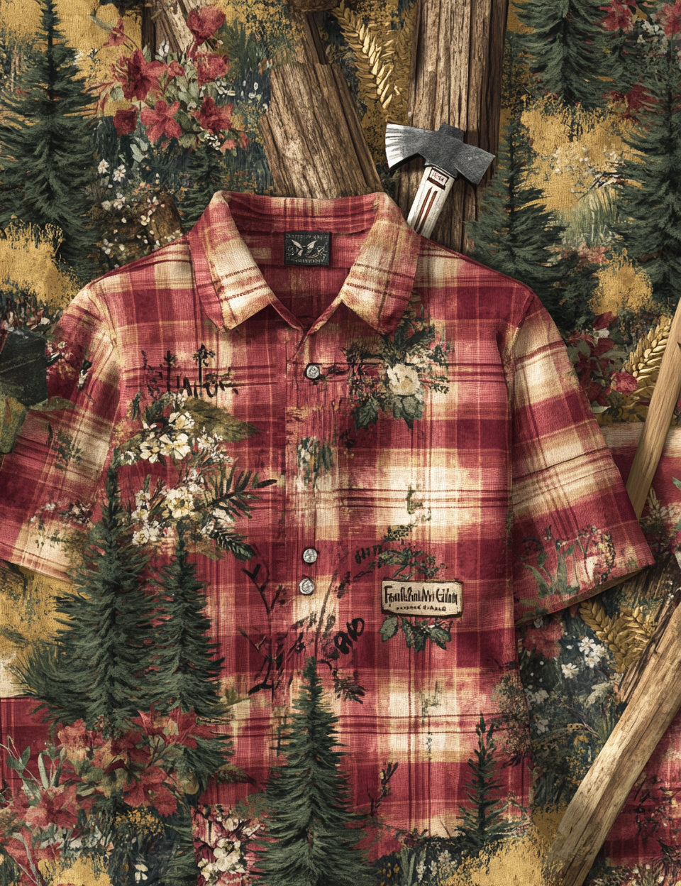 Midjourney V 6.1 Prompts for Lumberjack Farm Life Style Pages