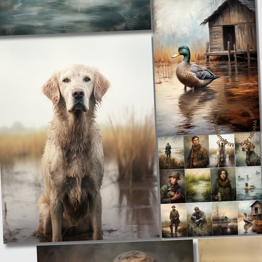 Midjourney V 5.2 Prompts for Mallard Marsh Tales Scenes Journal Pages