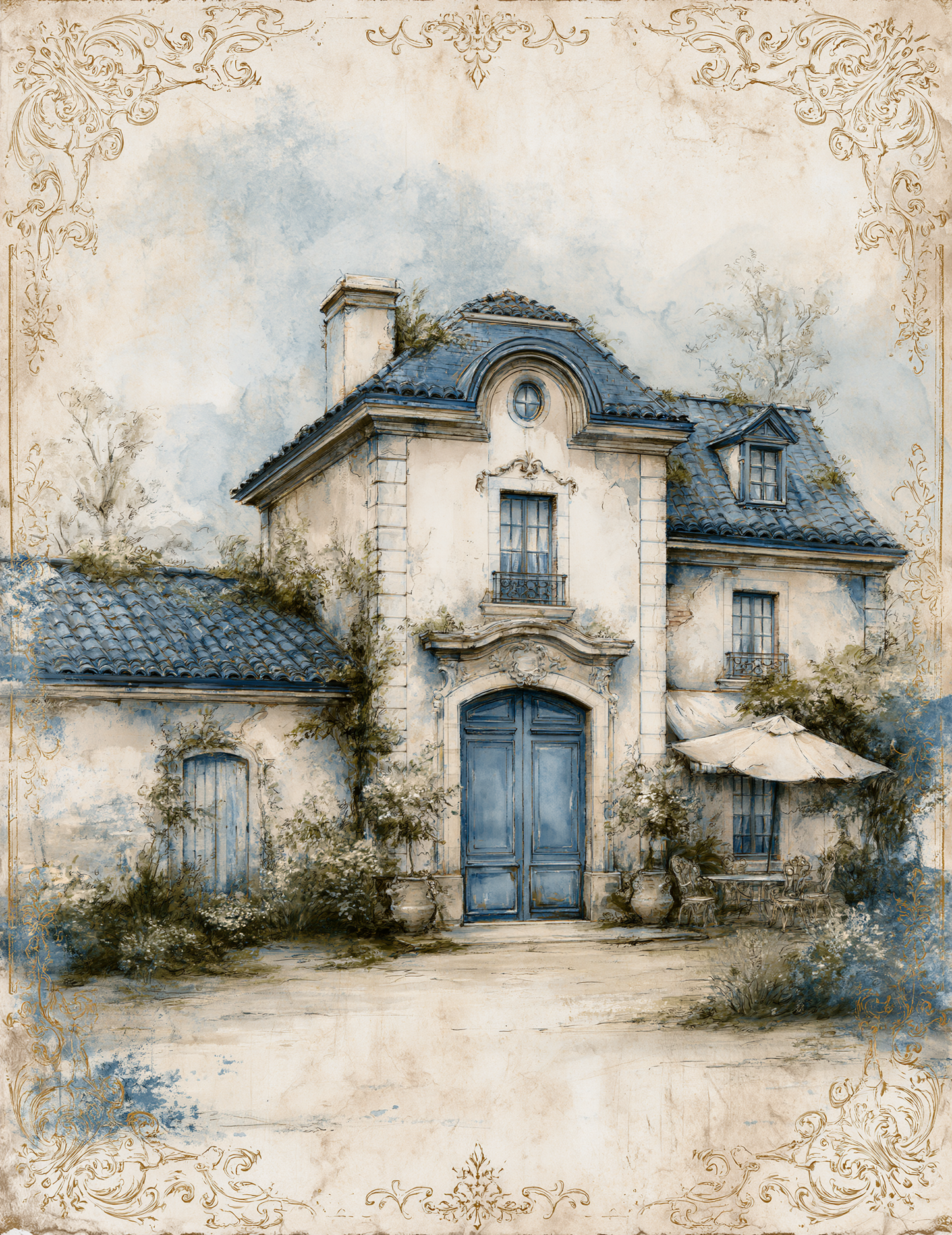 Midjourney V 8.1 Prompts for Marie Antoinette Elegance Journal Pages