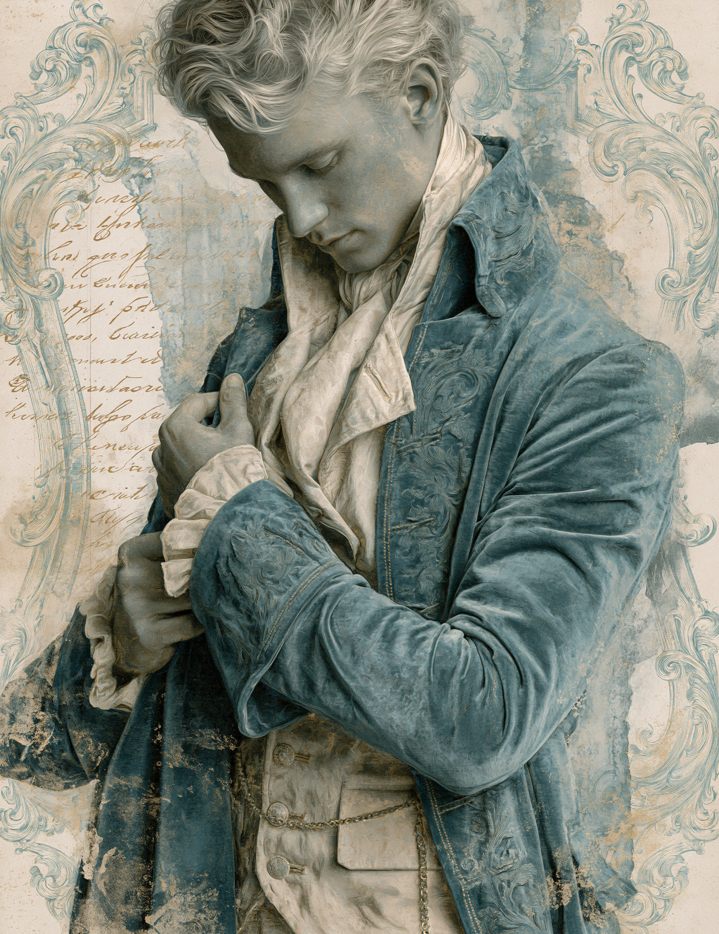 Midjourney V 8.1 Prompts for Marie Antoinette Elegance Journal Pages
