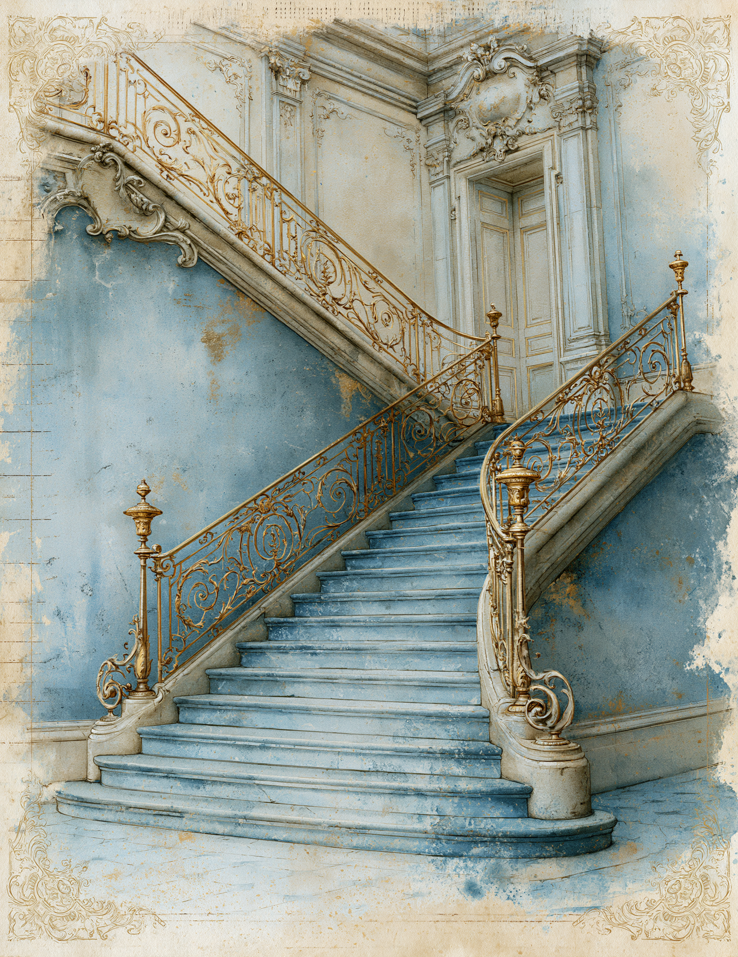 Midjourney V 8.1 Prompts for Marie Antoinette Elegance Journal Pages
