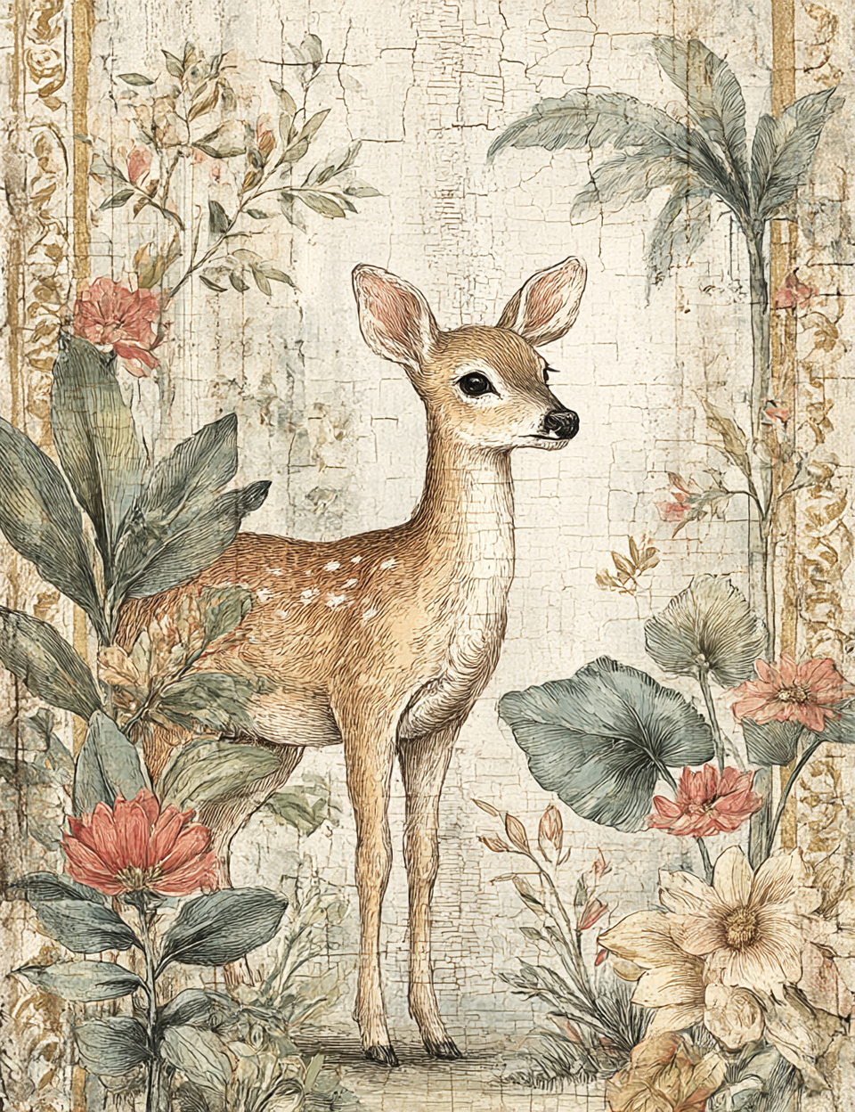 Midjourney V 7 Prompts for DUAL Medieval Herbalist Maiden Pages