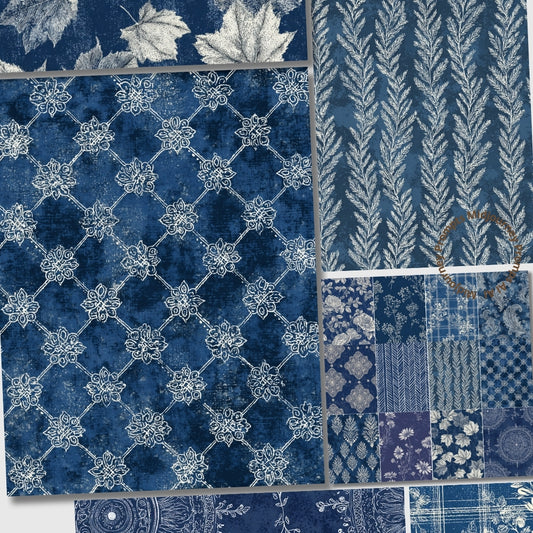 Midjourney V 7 Prompts for Mediterranean Blue Seamless Patterns