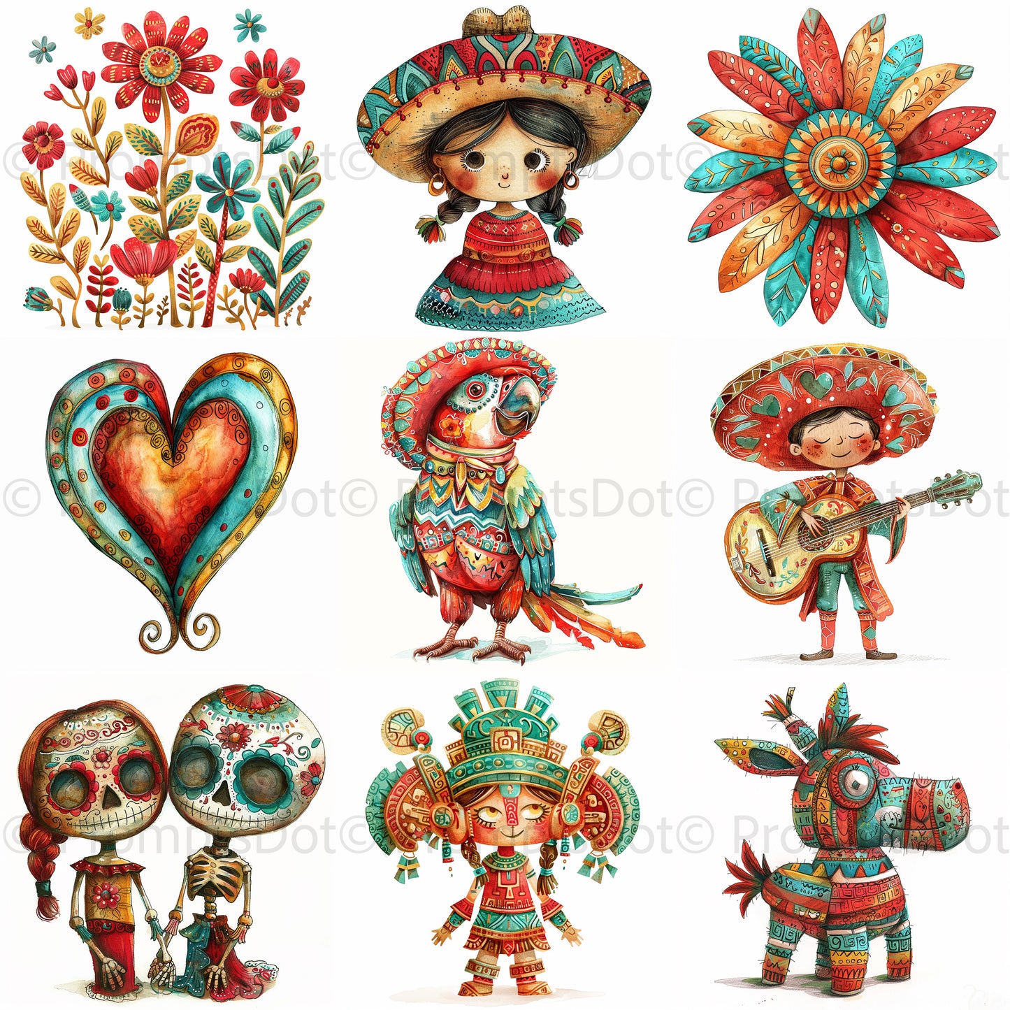 Midjourney Prompts For Mexican Heritage Clipart