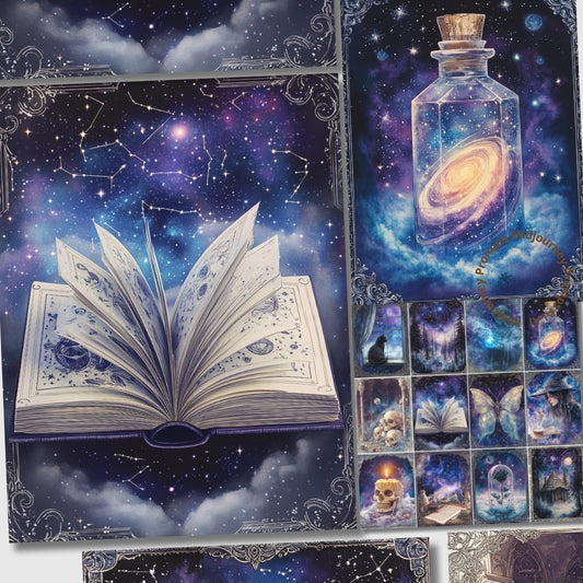 Midjourney Prompts for Book Of Shadows Journal Kit Mystical Art