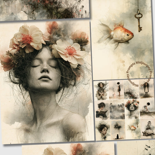 Midjourney V 8.2 Prompts for Minimalistic Surreal Art Pages