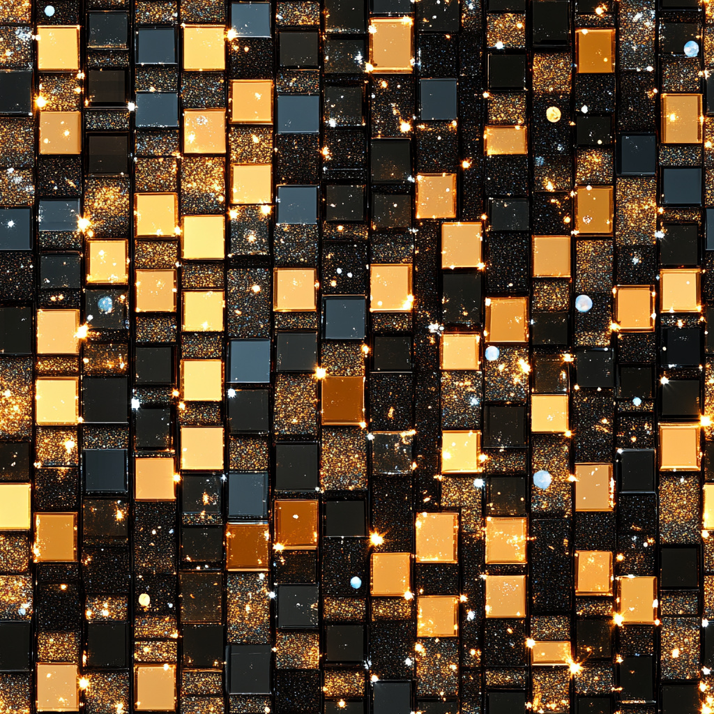 gold squares seamless pattern