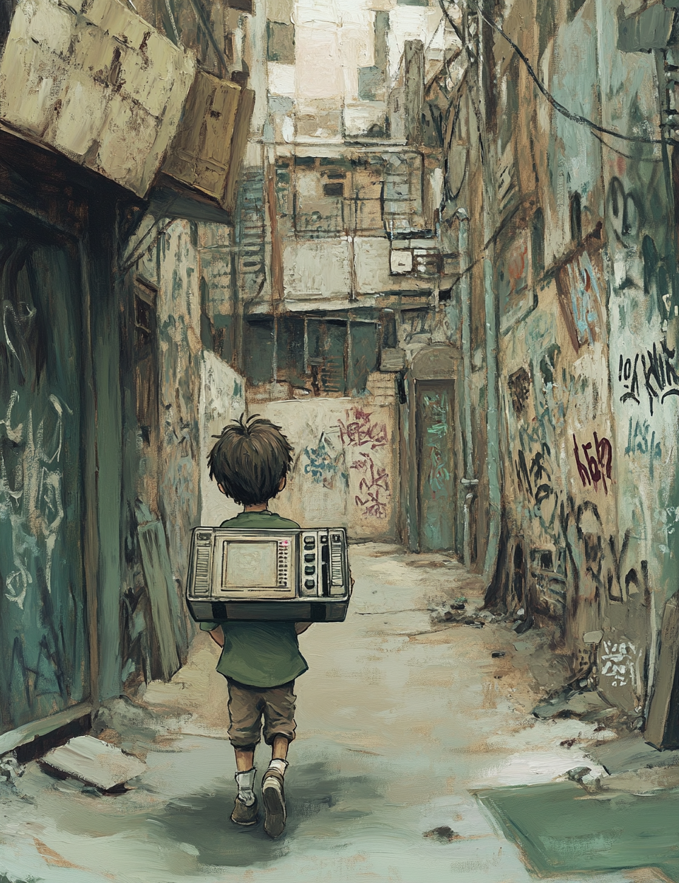 Midjourney V 6.1 Prompts for Modern Street Art Illustrations