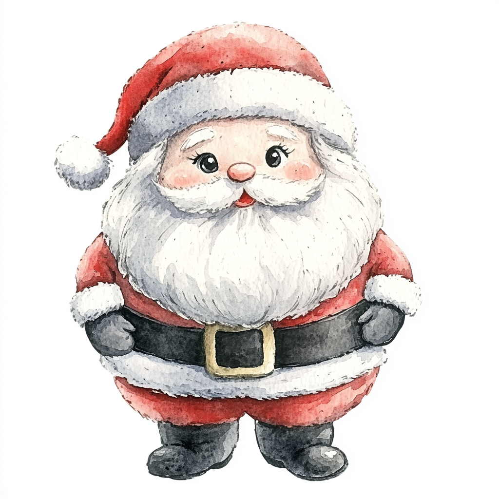 Midjourney Prompts for Watercolor Moody Christmas Clipart