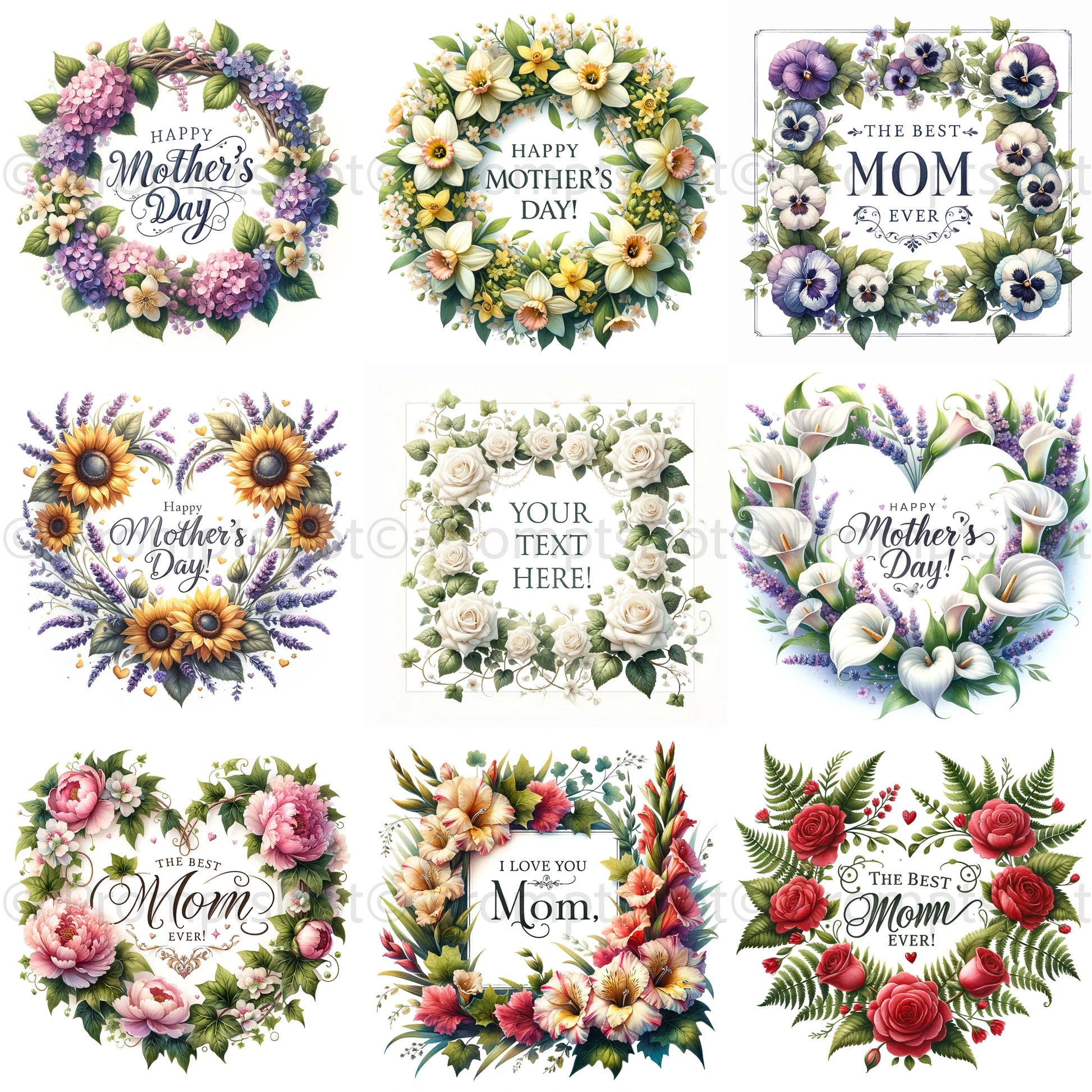 Mothers Day Floral Wreaths