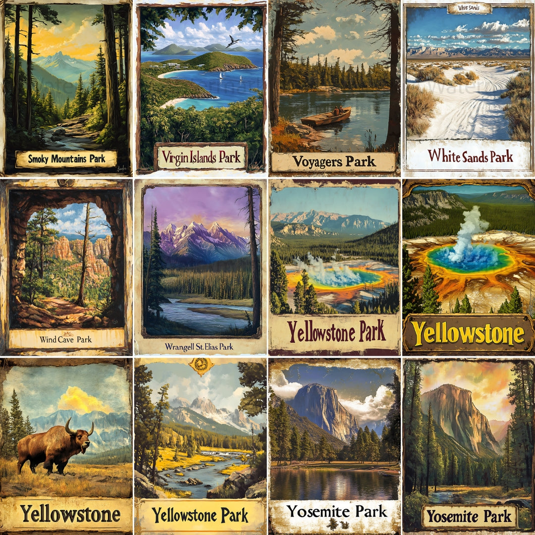 All 63 US National Parks Junk Journal