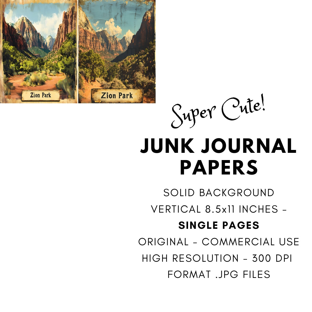 All 63 US National Parks Junk Journal