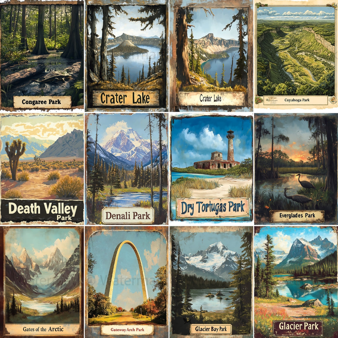 All 63 US National Parks Junk Journal