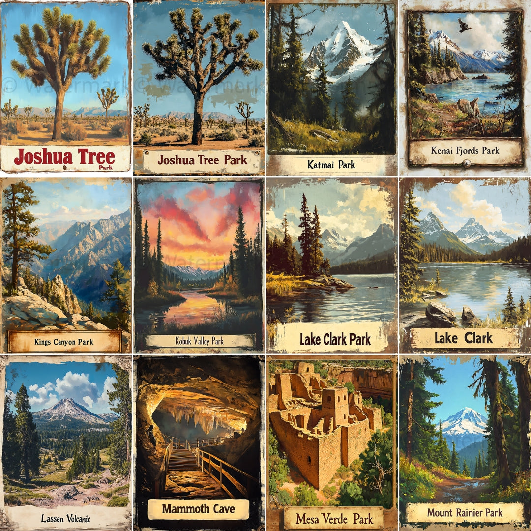 All 63 US National Parks Junk Journal