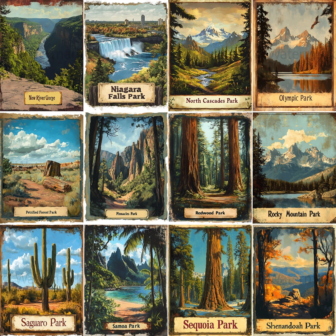 All 63 US National Parks Junk Journal