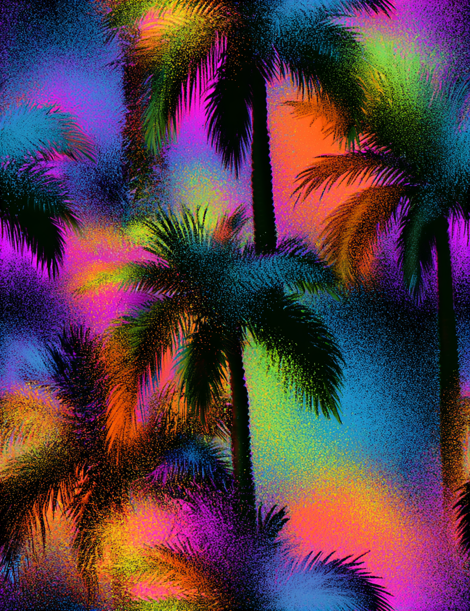 Midjourney V 8.1 Prompts for Neon Art Seamless Patterns