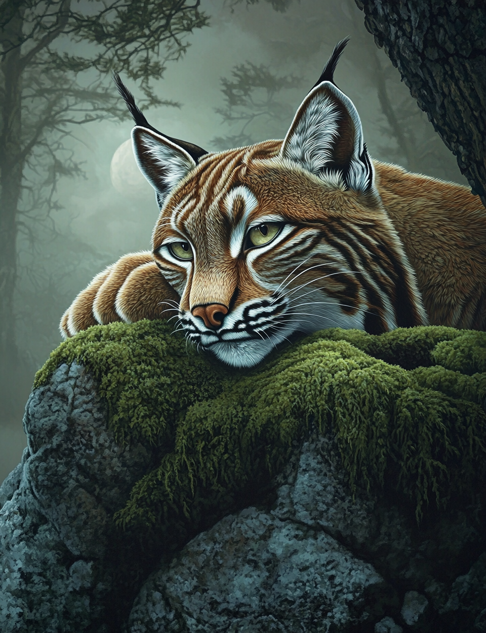 Midjourney V 6.1 Prompts for Nocturnal Spirits Sacred Wildlife Pages