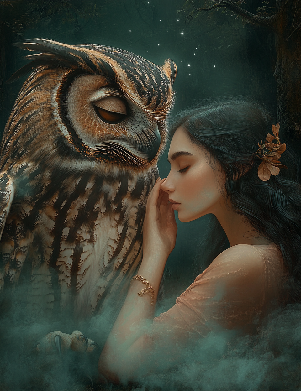Midjourney V 6.1 Prompts for Nocturnal Spirits Sacred Wildlife Pages
